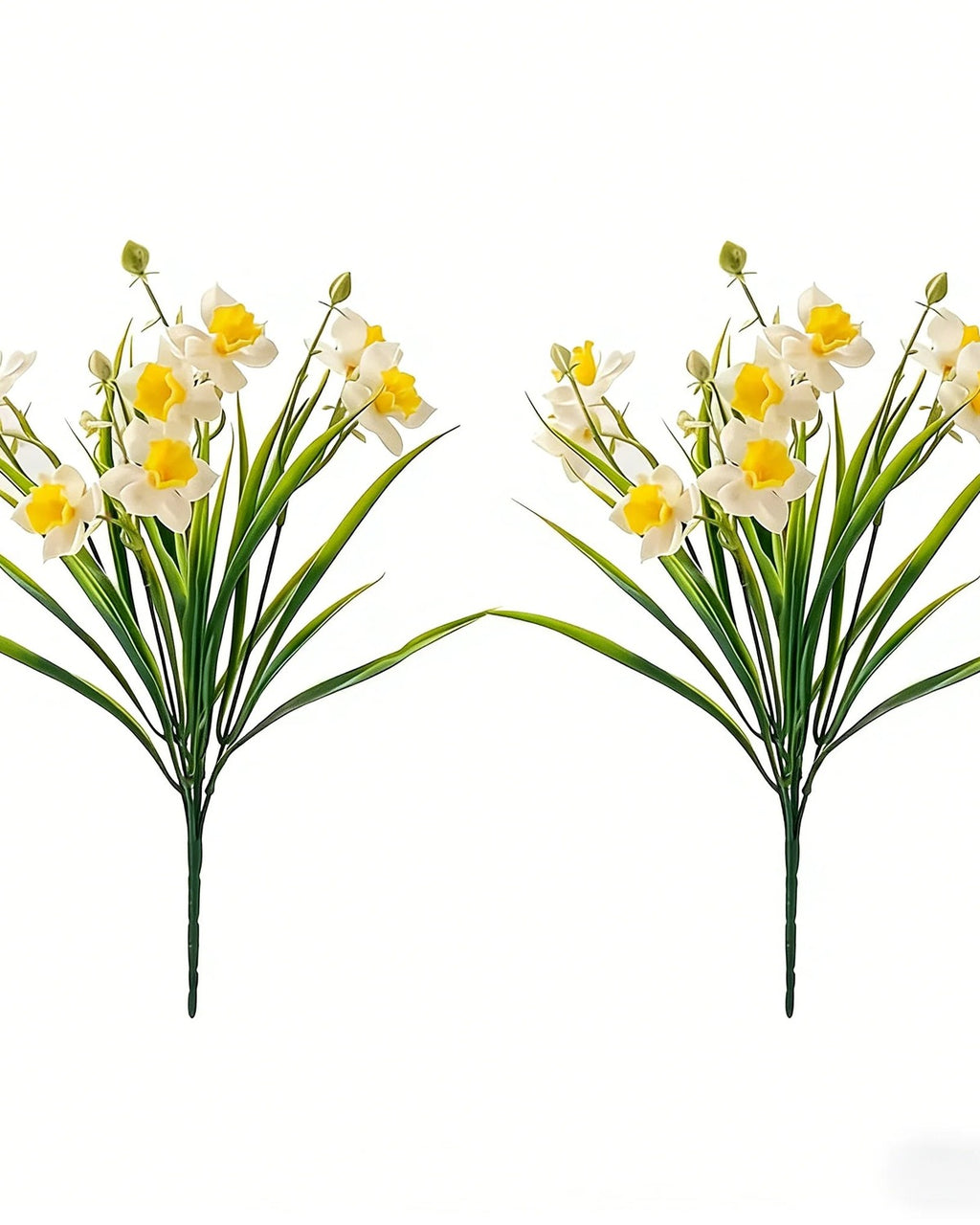 Two bunches side by side, as supplied by the two-bunch option. The one-bunch option is a single bunch.
