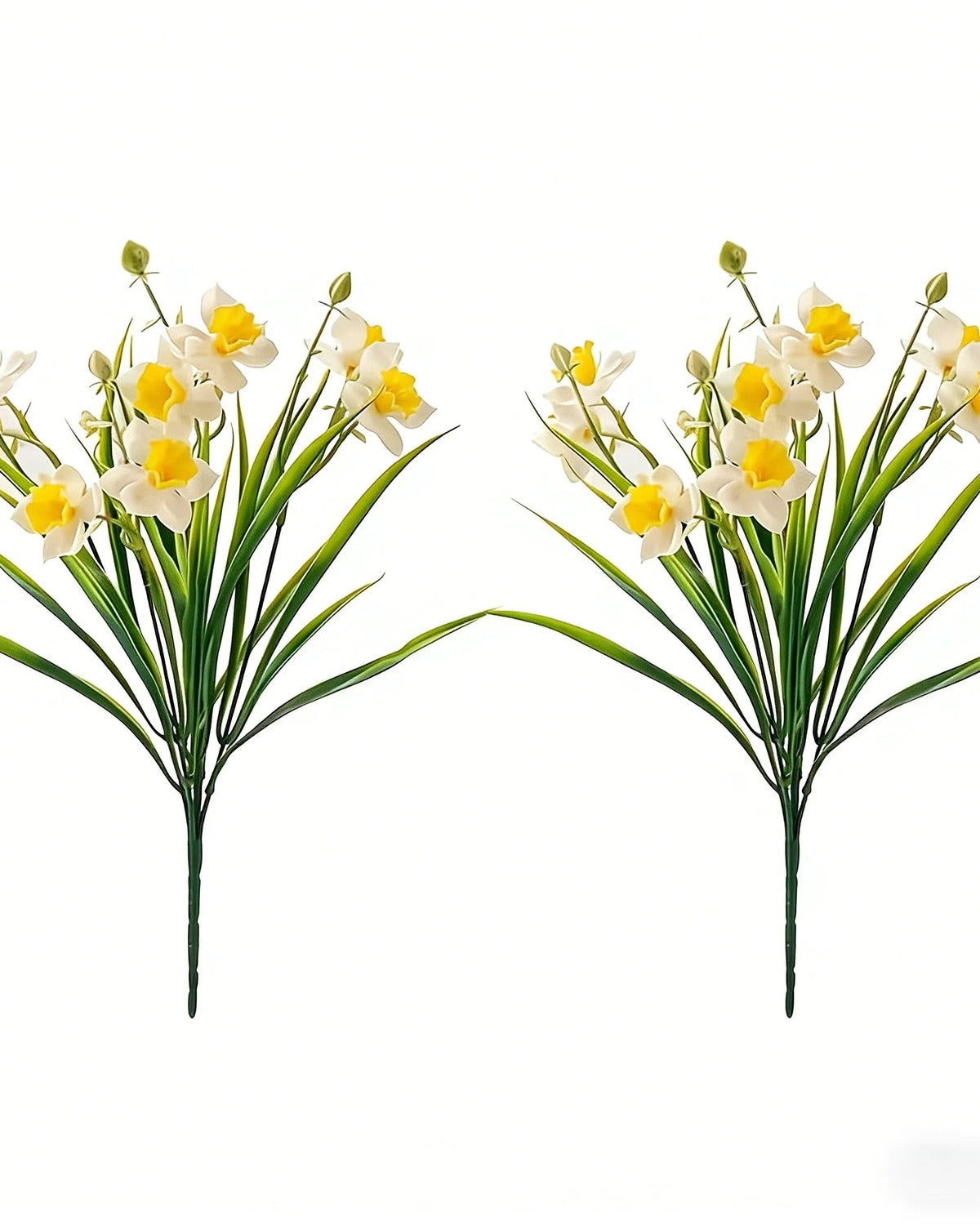 Two bunches side by side, as supplied by the two-bunch option. The one-bunch option is a single bunch.
