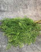 Artificial maidenhair fern branches, fronds in detail