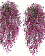 Two magenta artificial wisteria sprays hung side by side on a plain background; each order is one spray