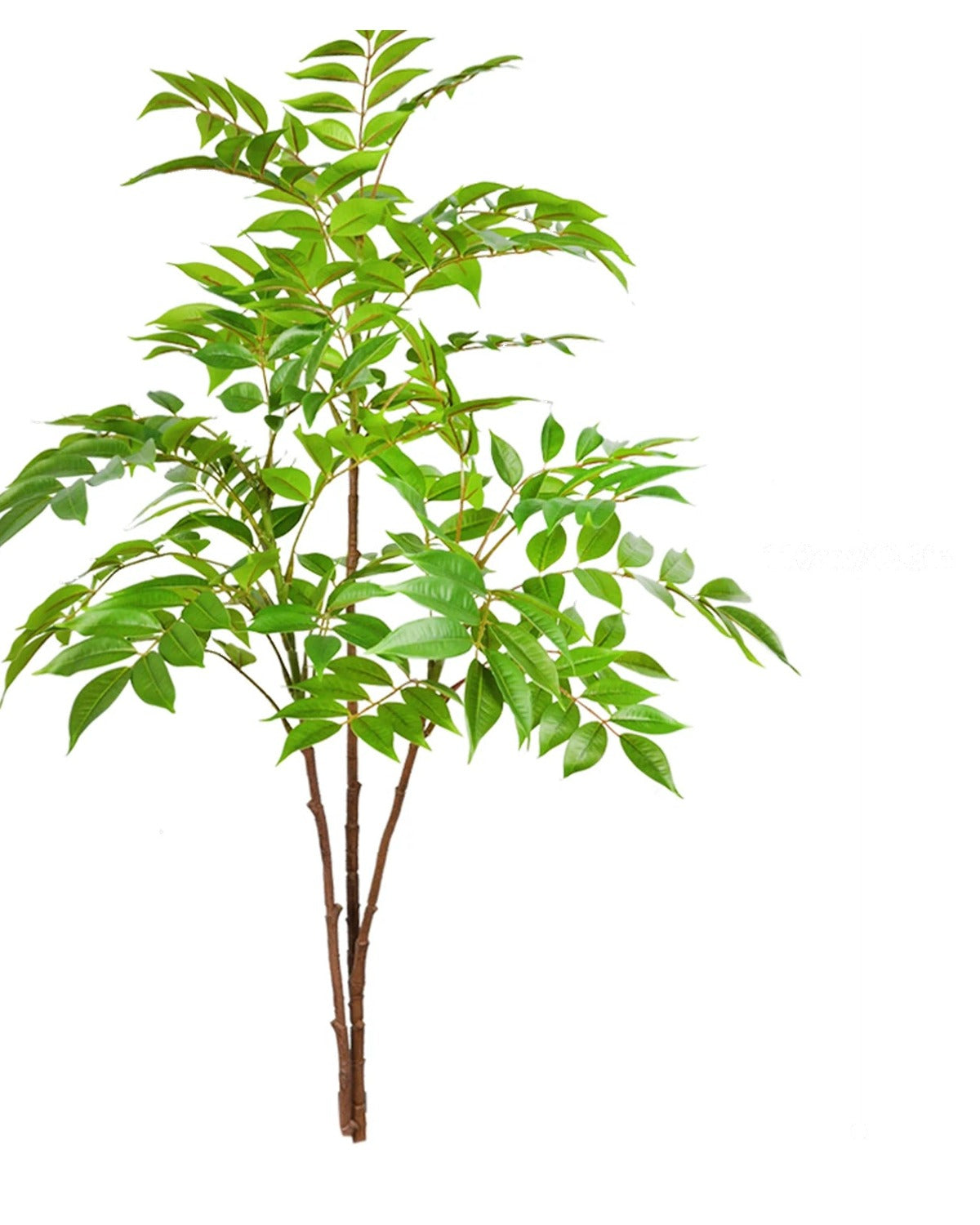 Feather leaf, set of 2, 36.2 and 43.3 in, artificial tree branch