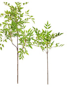 Fine leaf, set of 2, 45.3 in, artificial tree branch