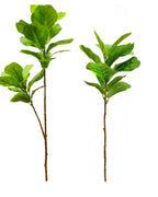Fiddle leaf, set of 2, 41.3 in, artificial tree branch