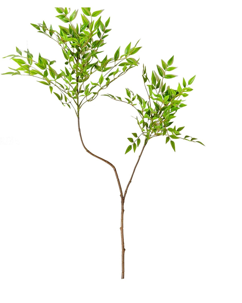 Fine leaf, 2 stems, 43.3 in, artificial tree branch